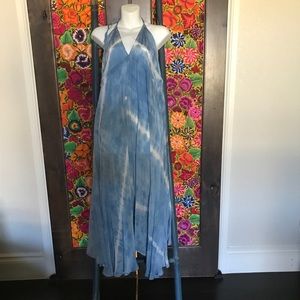 Tie dye halter dress
